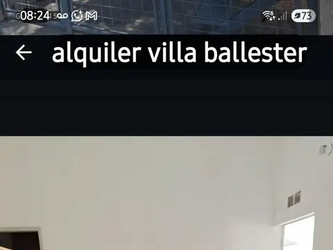 Depto Tipo Casa 3 ambientes con 1 baño