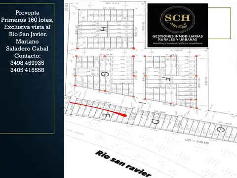 VENTA LOTES VISTA RIO SANJAVIER SALADERO CABAL DESDE USD 22.000