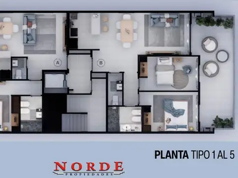 VENTA • VILLA LURO • DEPARTAMENTO • TRES AMBIENTES •  BALCON