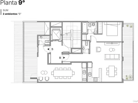 Departamento en Venta en Parque Centenario, USD 166.000