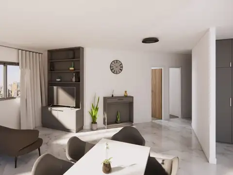 Departamento 3 ambientes con 2 baños