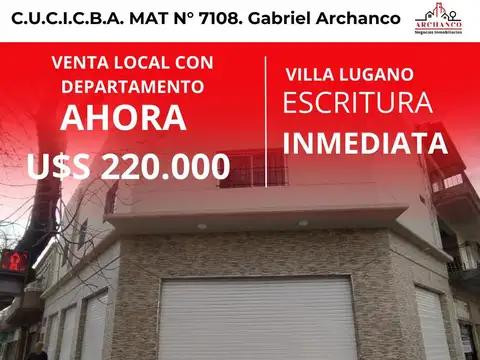 venta local con departamento 450 m2