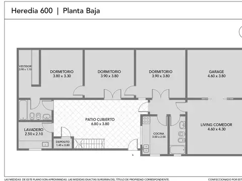 Depto Tipo Casa en Venta de 3 dormitorios