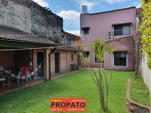 Casa 4 ambientes con garage p/ 2 autos en 2 plantas sobre lote de 8,66 x 38 mts  