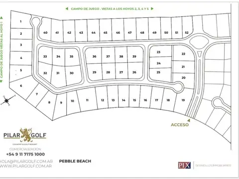 Terreno en Venta en Pilar Golf Club, USD 142.000