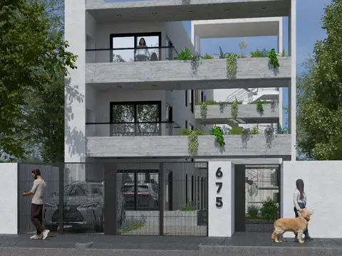 Departamento 2 ambientes con balcon terraza