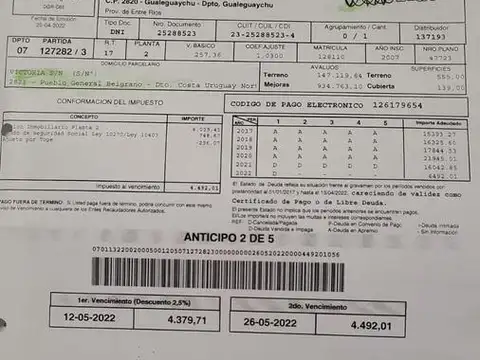 Departamento en Venta 40 años