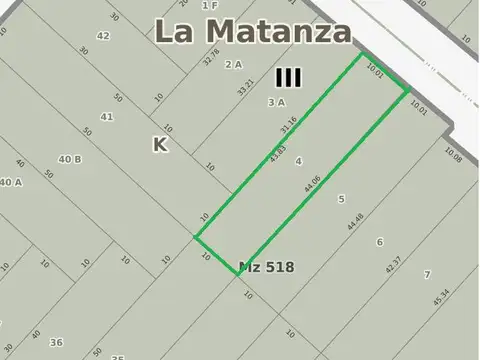 Terreno en Venta de 438,0 m2