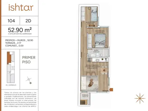 VENTA APARTAMENTO 2 DORMITORIOS GOES POZO
