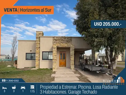 Venta - Casa - A Estrenar - 3 Habitaciones - Horizontes al Sur