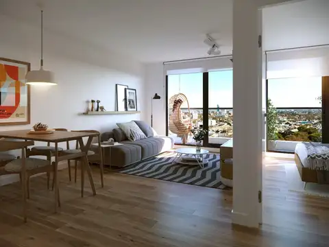 Departamento 2 ambientes con 1 baño