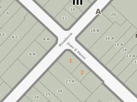 Terreno en Venta 28  mts Frente