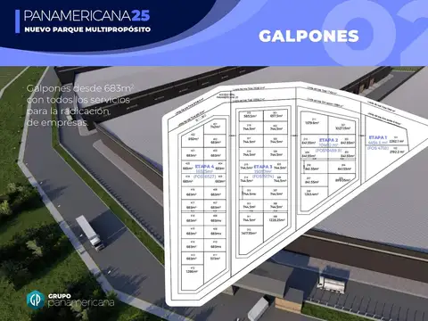 Depósito en Venta de 744 m2 - Panamericana 25