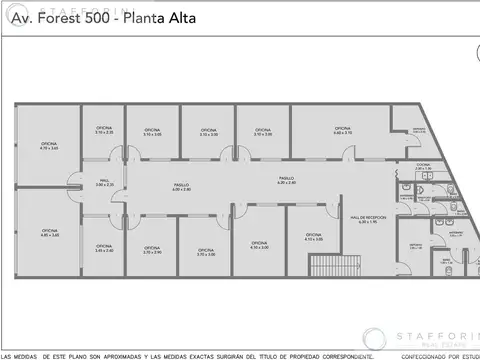 Oficina Monoambiente con 3 baños