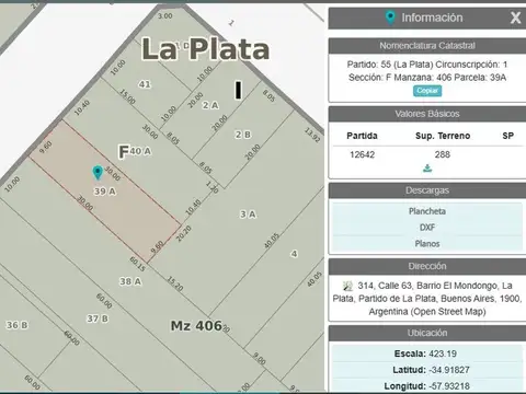 Terreno en Venta en La Plata, USD 95.000