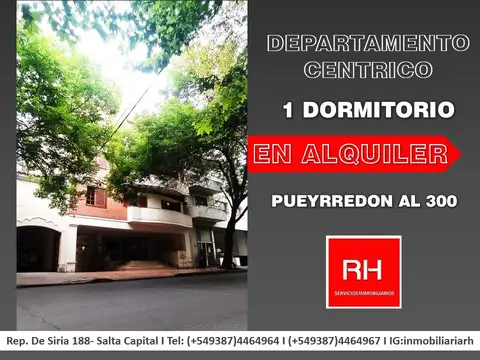 Hermoso Depto de 1 dorm con Balcon an Alquiler