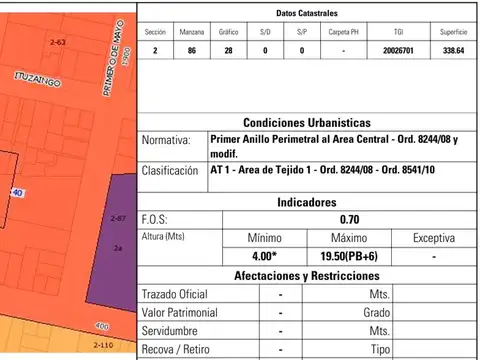 Terreno en Venta en Republica De La Sexta, USD 250.000