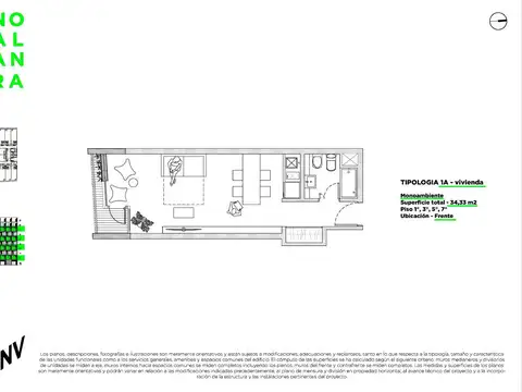 Departamento Monoambiente con Amenities, apto profesional o vivienda entrega 2026