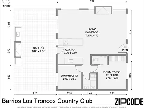 Casa 3 ambientes con 1 baño