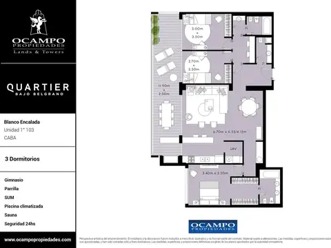 Departamento en Venta en Belgrano, USD 1.143.808