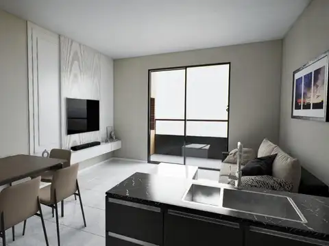 Departamento Monoambiente con 1 baño