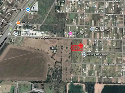 Media manzana a 800 m de la ruta, a 5 minutos  de Alta Gracia !