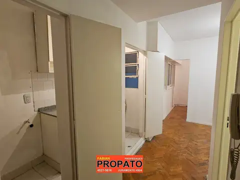 Departamento monoambiente interno dividido con baño completo en excelente ubicacion 