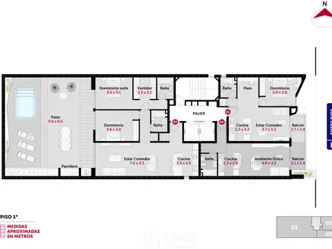 Departamento en Venta de 4 ambientes