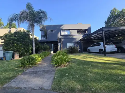 Barrio La Damasia al 100Barrio cerrado La Damasia.  Venta :casa moderna 4 dormitorios ( suite)apta crédito.