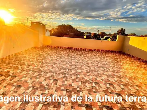 Departamento 4 ambientes con terraza en pozo Florida Oeste