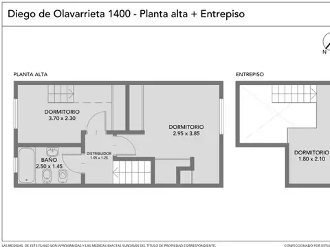 Depto Tipo Casa 3 ambientes con 2 baños
