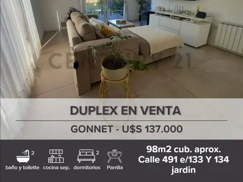 DUPLEX EN VENTA EN GONNET