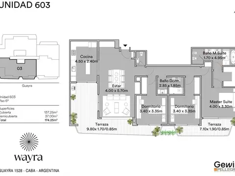 Departamento en Venta de 4 ambientes