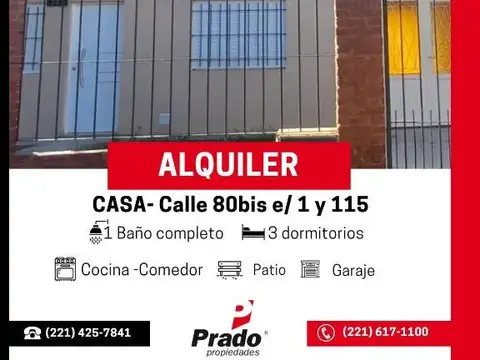 CASA EN ALQUILER 3 DORM