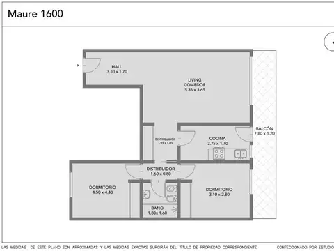 Departamento en Venta de 2 dormitorios