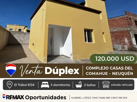 VENTA DÚPLEX 3 DORMITORIOS