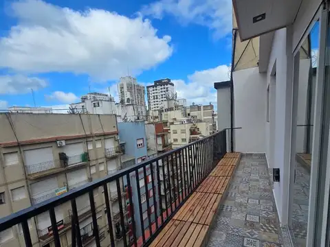 Depto dos ambientes todo externo 