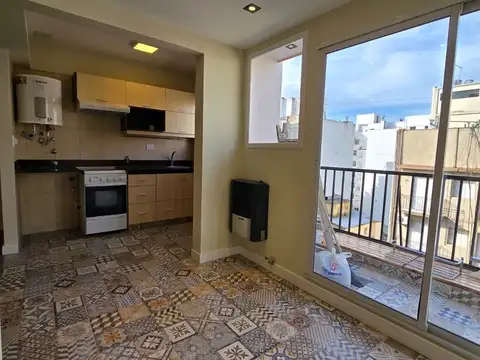 Depto dos ambientes todo externo 