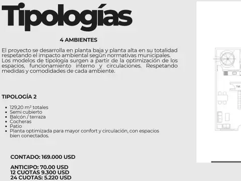 Dúplex de 3 y 4 ambientes en complejo "Convives" Ituzaingó