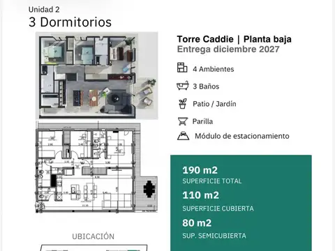 EN VENTA DPTO 3 PLANTA BAJA CON PATIO