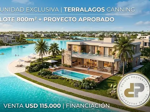 Lote 800m2 Con Proyecto Aprobado | Financiación | Terralagos Barrio Parque