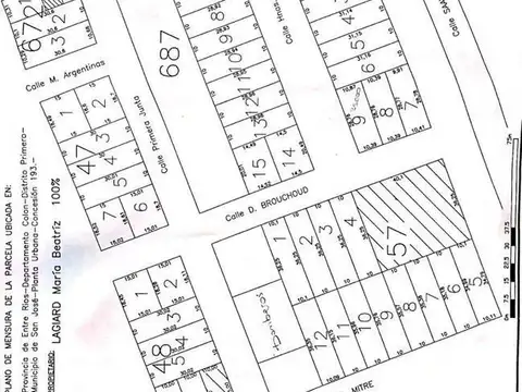 Terreno en Venta 67  mts Fondo