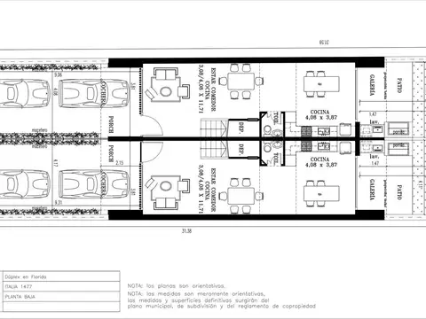 Triplex 3 dormitorios Venta - Florida