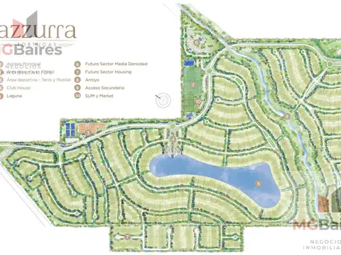 Lote/terreno en venta Azurra Tortugas - Pilar - sector 3