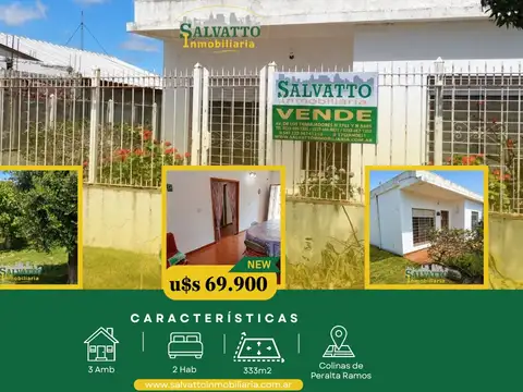 Casa con lote propio, apta crédito, en Colinas de Peralta Ramos