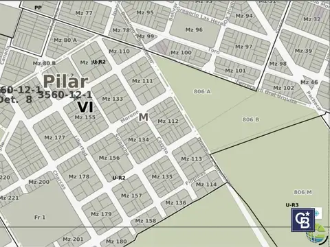 Venta de lote apto crédito fracción 4,2 has Inversión desarrollo Derqui Pilar zonificación UR2