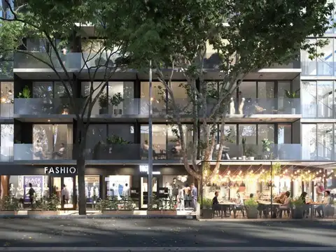 1 ambiente al frente con balcon 37 m2