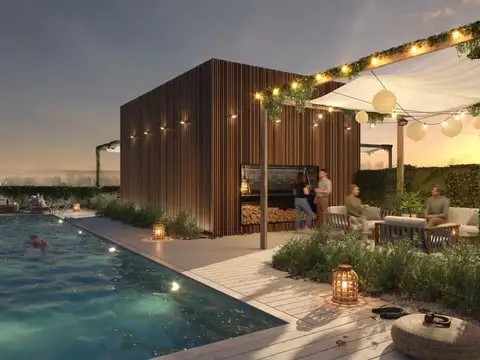 1 ambiente al frente con balcon 37 m2