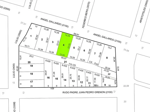 Terreno en Venta de 275,0 m2