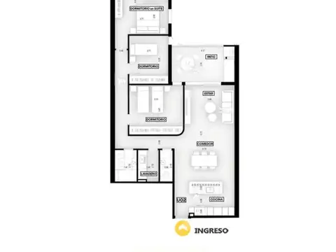 Departamento en Venta de 5 ambientes
